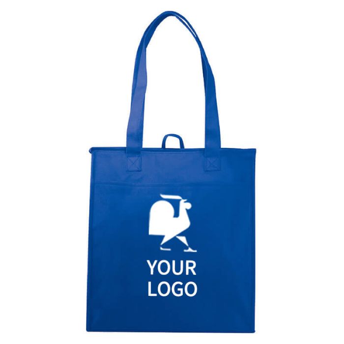 Custom Non-woven 13W x 15H Insulated Lunch Bag Grocery Tote Reusable Picnic Bags