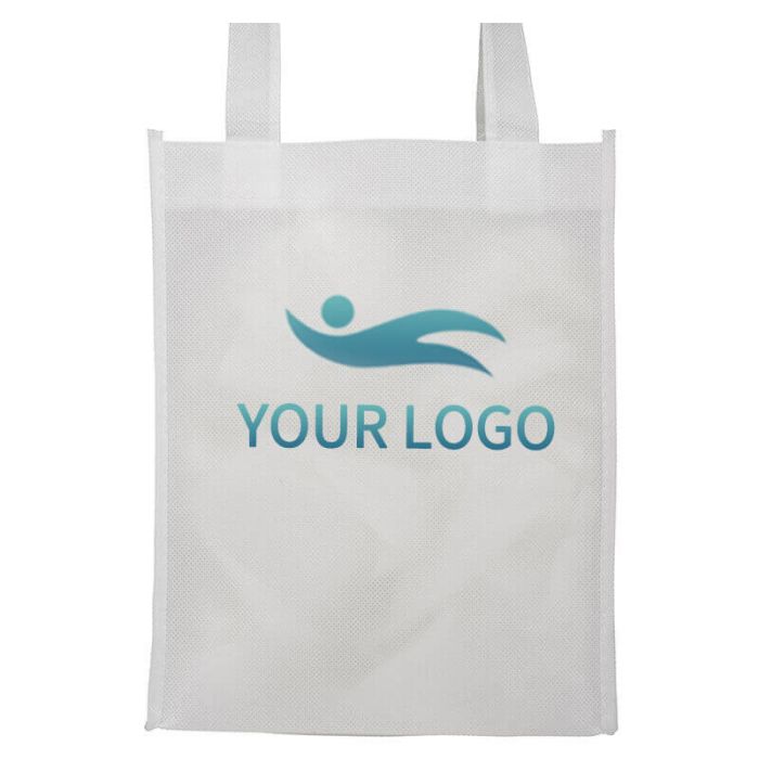 Custom Non-woven 8.25W x 10H Small Gift Totes Reusable Merchandise Candy Bag Treat Bags 