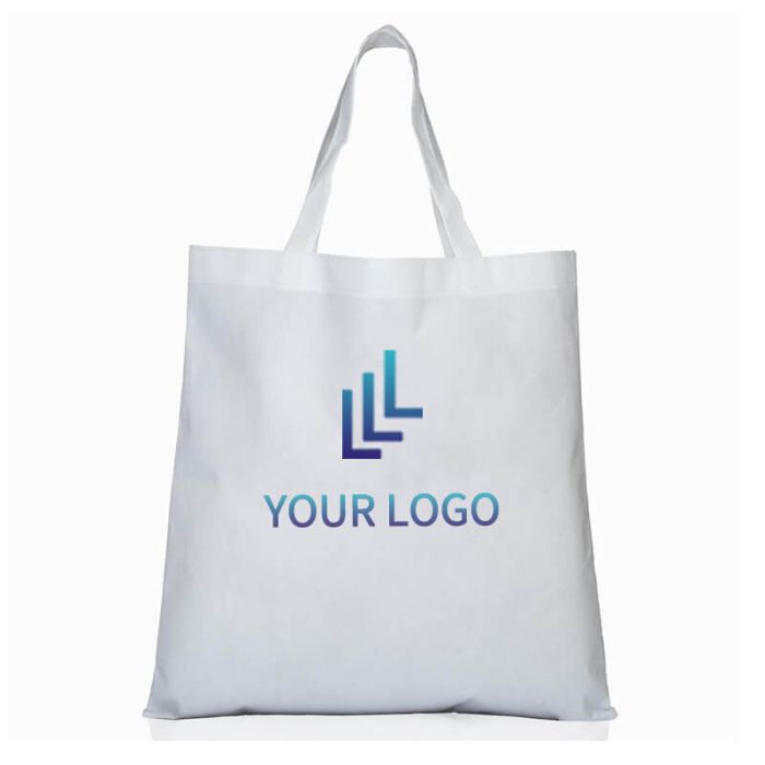  Custom Non-woven 15W x 15.5H Tote Reusable Gift Book Bags Shopping Grocery Bag