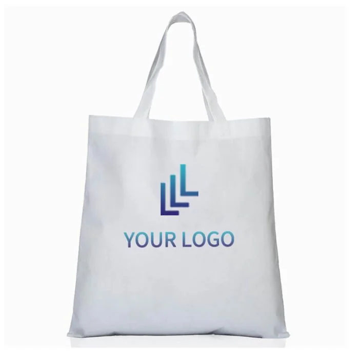  Custom Non-woven 15W x 15.5H Tote Reusable Gift Book Bags Shopping Grocery Bag