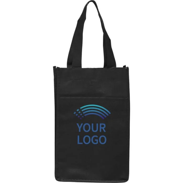 Custom Non-woven Wine Bag Grocery Boutique Shopping Gift Bags