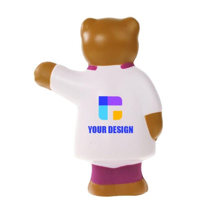Custom Nurse Bear Stress Ball for Clinics, Schools and Health Promotions