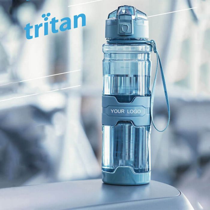 Custom 700ml Outdoor Plastic Sports Water Bottle 23oz Portable Anti-slip Tour Hiking Camp Bottle