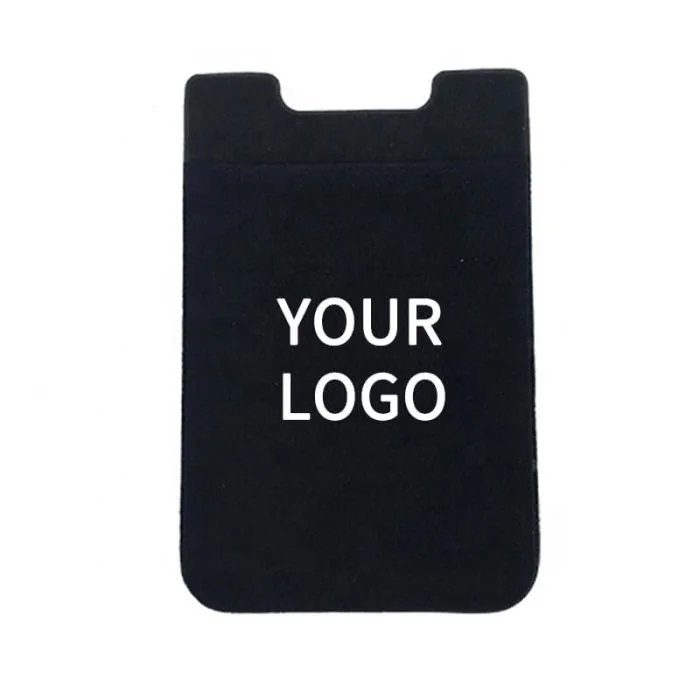 Custom Phone Card Holder Adhesive Phone Wallet Stick On Credit Card Cellphone Pouch