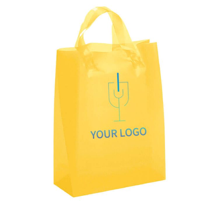 Print Your Design On Plastic Shopping Tote Merchandise Retail Thank You Bag  Gift Bags