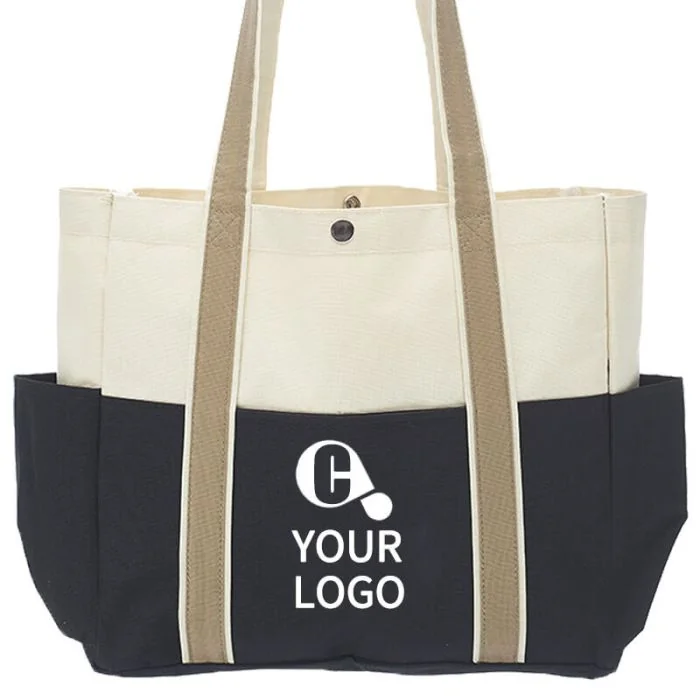 Custom Polyester Shopping 13W x 12.25H Tote Travel Bag Grocery Bags Handbags for School