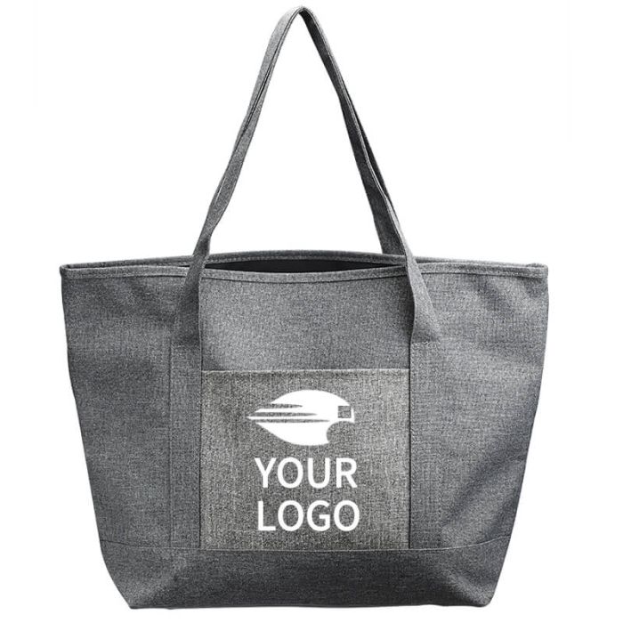 Custom Polyester Shoulder 19W x 13H Handbag Large Travel Bag Grocery Bags Shopping Tote