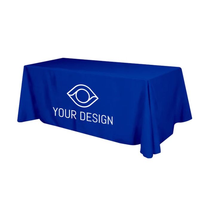 Custom Polyester Table Cover - Fits 8 Foot Standard Table