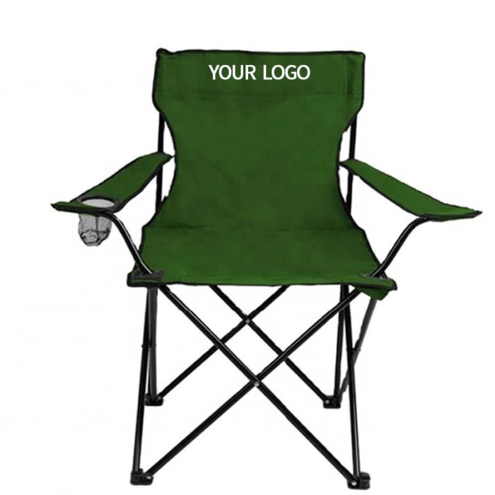 Custom Portable Folding Beach Chair Camping Chair for Picnic Sporting Event BBQ Promotion