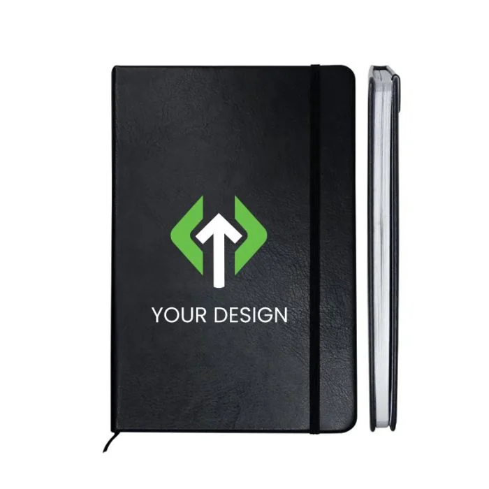 Custom Premium Engraved Notebook: Durable Hardcover Journal with Gilded Edges
