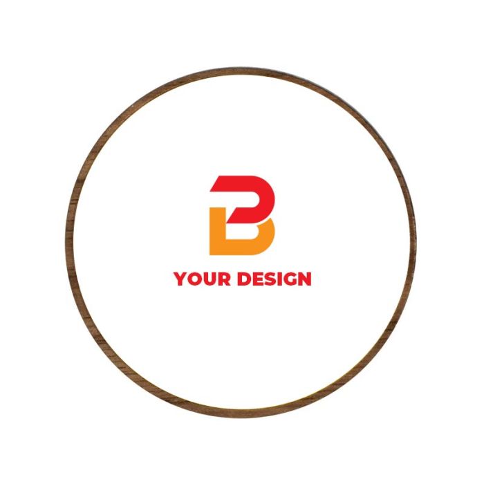 Custom Premium Quality Wooden Lapel Pins with Full-Color Printing