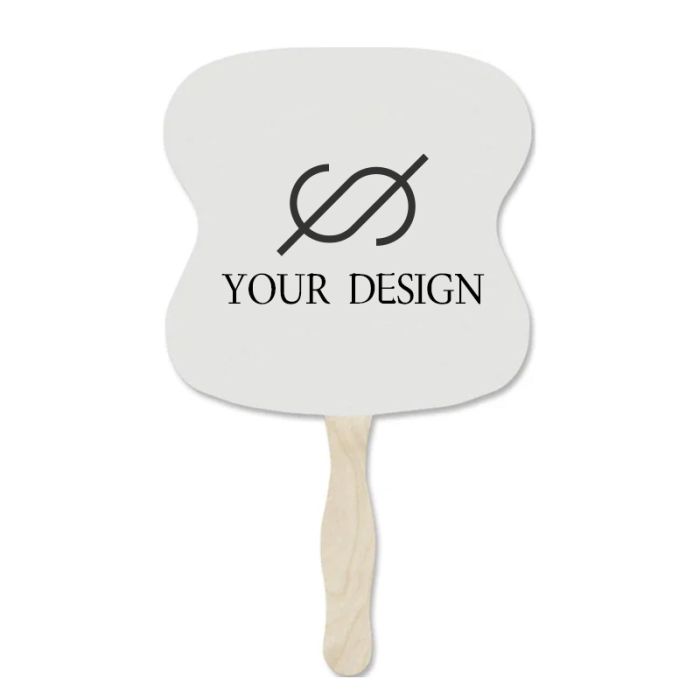 Custom Printed Logo Mini Hand Fans with UV Coating Perfect for Mailings 5" x 5"