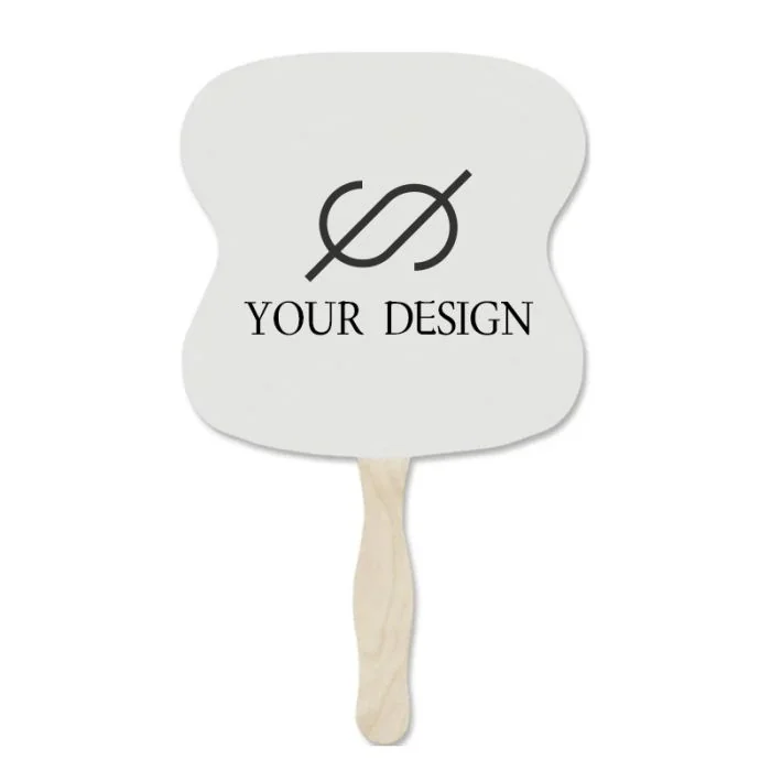 Custom Printed Logo Mini Hand Fans with UV Coating Perfect for Mailings 5" x 5"