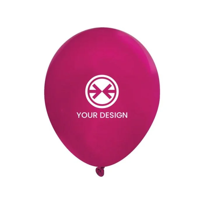 Custom Printing 100% Biodegradable 11" Crystal Latex Balloons