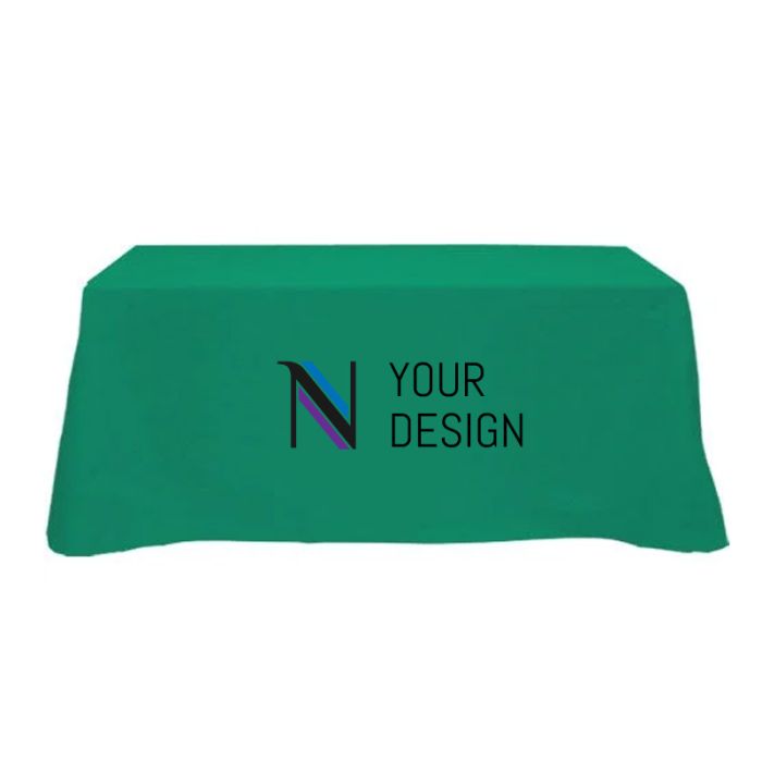 Custom Promotional Display 6 Foot Polyester Table Cover 