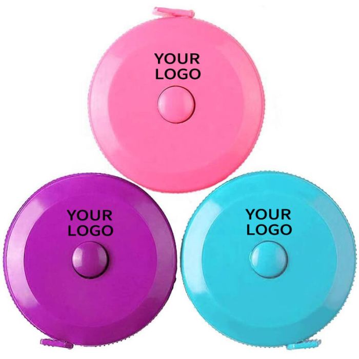 Custom Promotional Round Shape Measuring Tape Rulers for Body Fabric Sewing Tailor Cloth Knitting