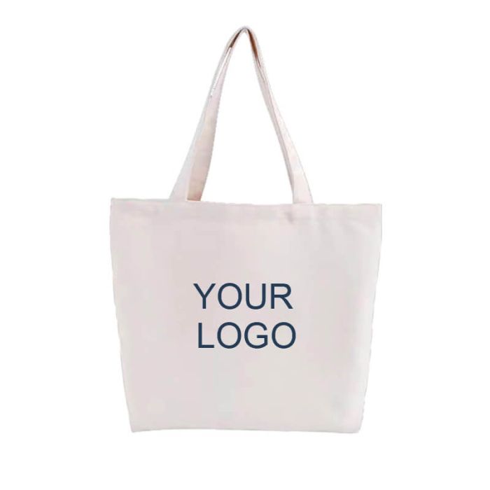 Textured White custom made promotional cotton shopping bags Dimension   Size 68 SizeDimension 3