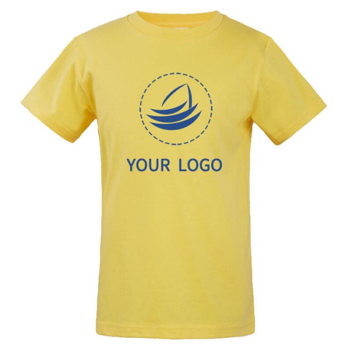 Custom Regular Fit Cotton Unisex Short Sleeve Kid’s T-Shirt Crewneck Top Round Neck Tee Shirt for Sport Daily
