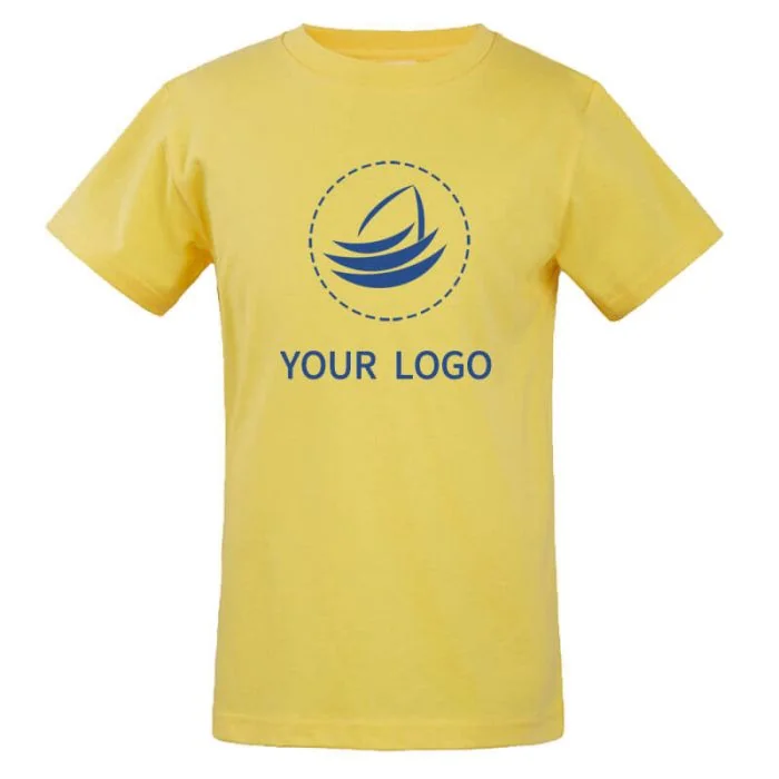Custom Regular Fit Cotton Unisex Short Sleeve Kid’s T-Shirt Crewneck Top Round Neck Tee Shirt for Sport Daily