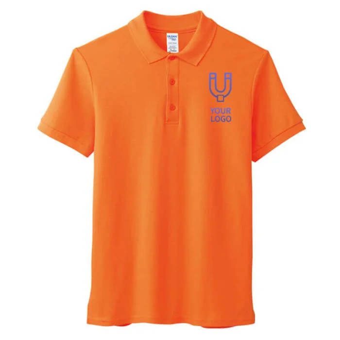 Custom Regular Fit Cotton Unisex Short Sleeve Polo Shirt Sports Wear Top Turndown Collar Shirts