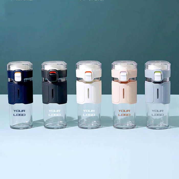 Custom Reusable 450ml Tritan Water Bottles Plastic Sports Bottles for Working Out Travel