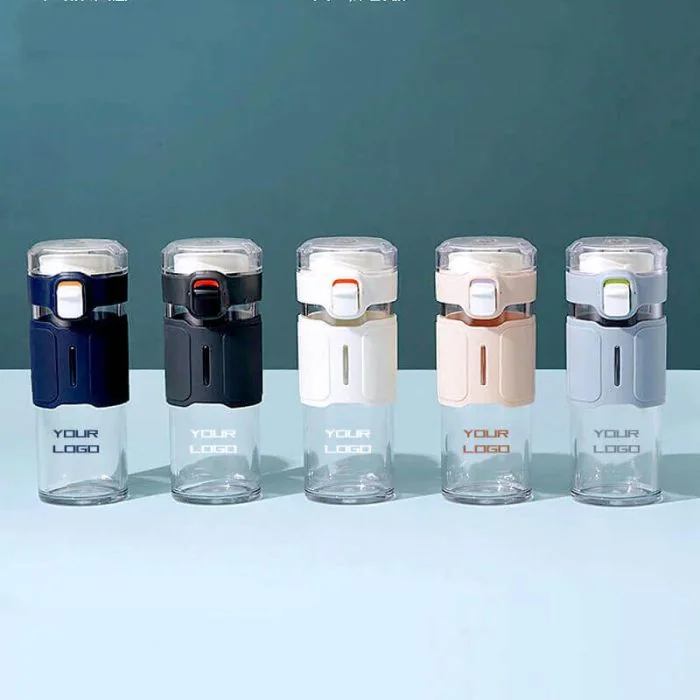 Custom Reusable 450ml Tritan Water Bottles Plastic Sports Bottles for Working Out Travel