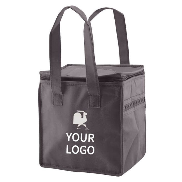 Custom Reusable Insulated 8W x 8.5H Lunch Bag Takeout Bag for School Office Travel