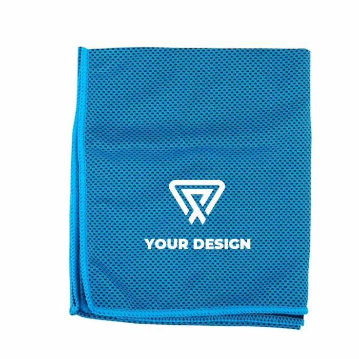 Custom Reusable Microfiber Cooling Dry Cloth Towel 10.75" H x 30" W