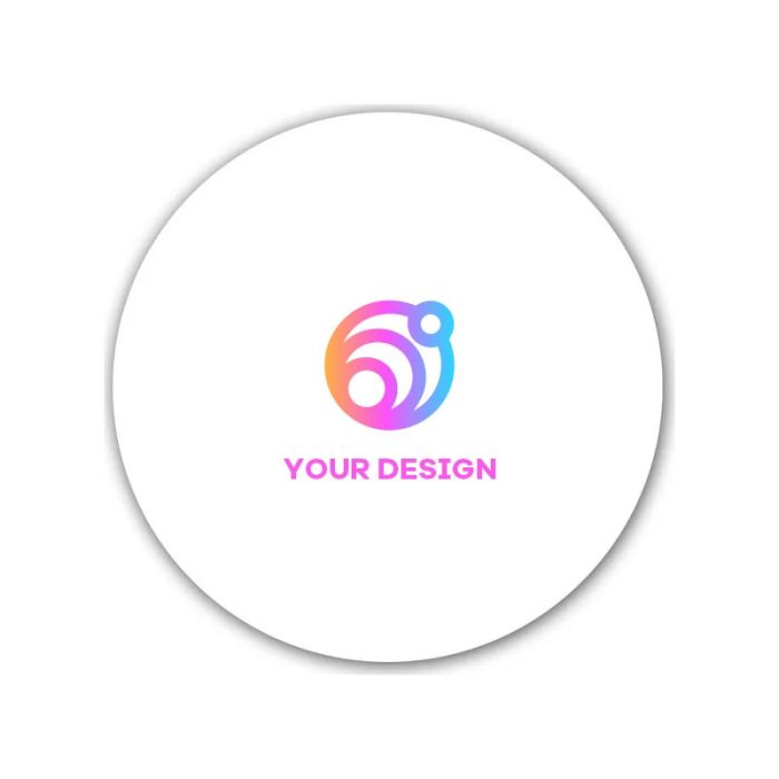 Custom Round Laminated Plastic Lapel Pins 1.25" Diameter