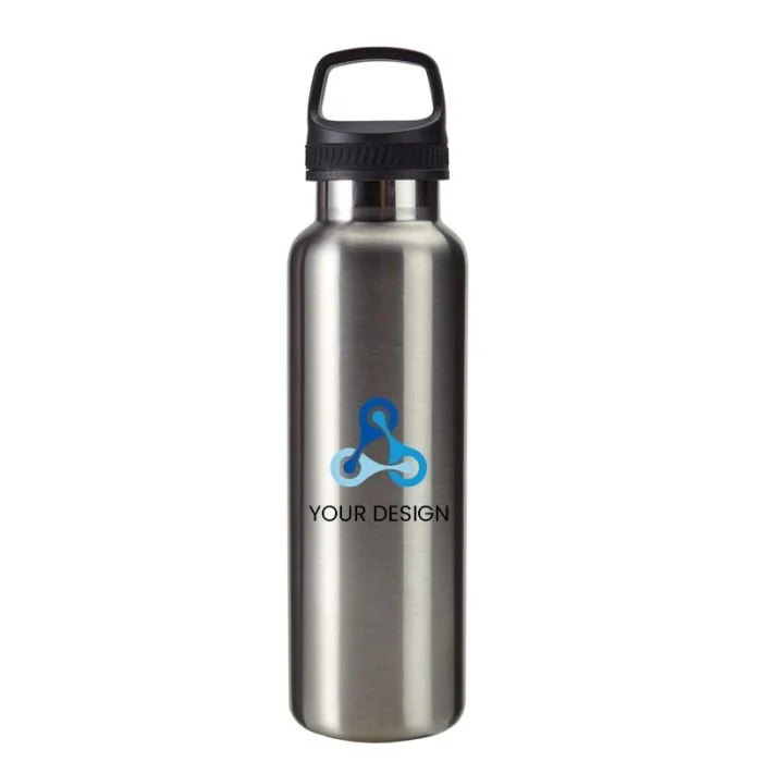 Custom Rugged 20 oz Stainless Steel Bottle with Double-Wall Vacuum Insulation