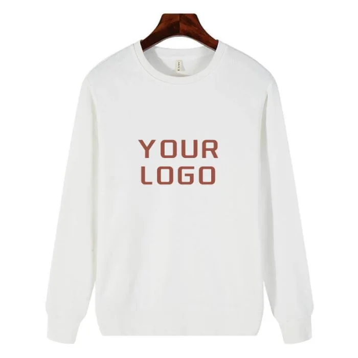 Custom School Crewneck Hoody Round Neck College Light Fleece Pullover
