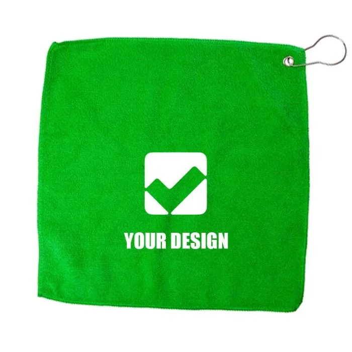 Custom Soft  Microfiber Golf Towel with Grommet and Clip Perfect for Golf Enthusiasts