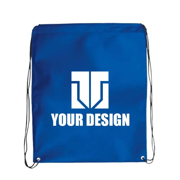 Custom Spacious Jumbo Nonwoven Drawstring Cinch Up Backpack 19"H x 16" W