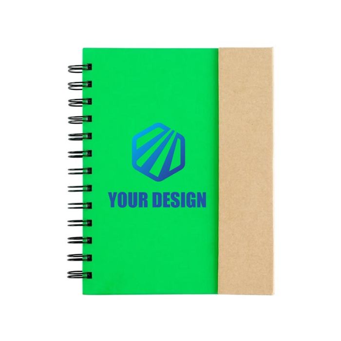 Custom Spiral Notebook with Sticky Notes 