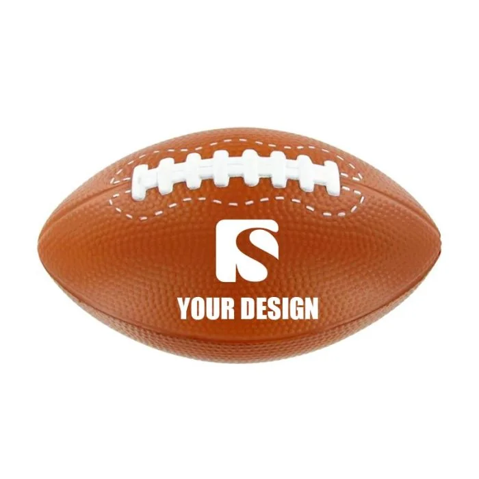 Custom Squeezable Polyurethane Stress Balls Large Football Stress Toy 