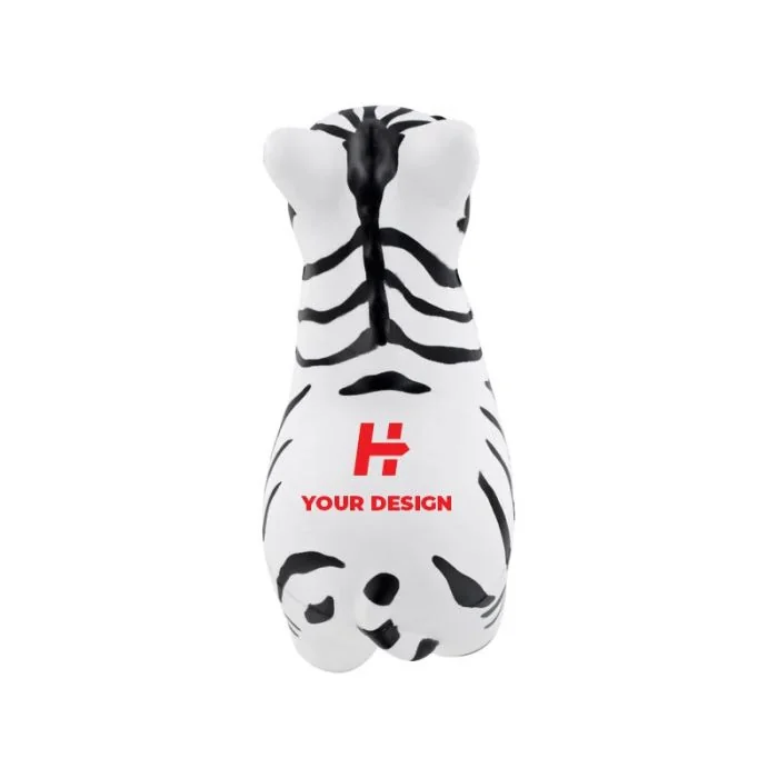 Custom Squeezable Zebra Stress Ball Personalized Stress Relief Toy for Marketing and Events