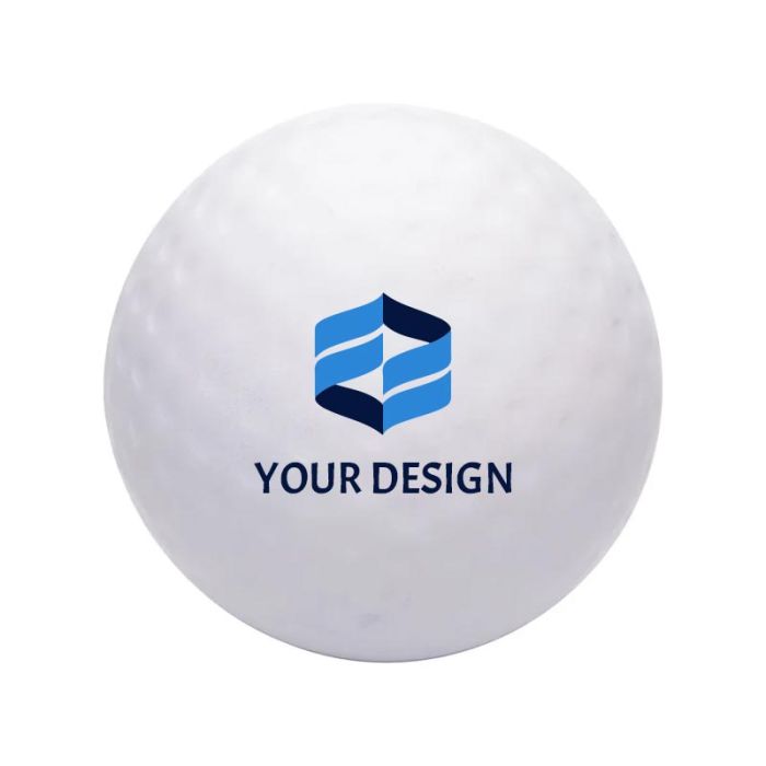 Custom Squishy Polyurethane Golf Ball Stress Reliever Perfect for Promotional Giveaways