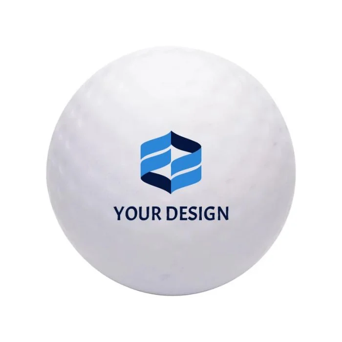 Custom Squishy Polyurethane Golf Ball Stress Reliever Perfect for Promotional Giveaways