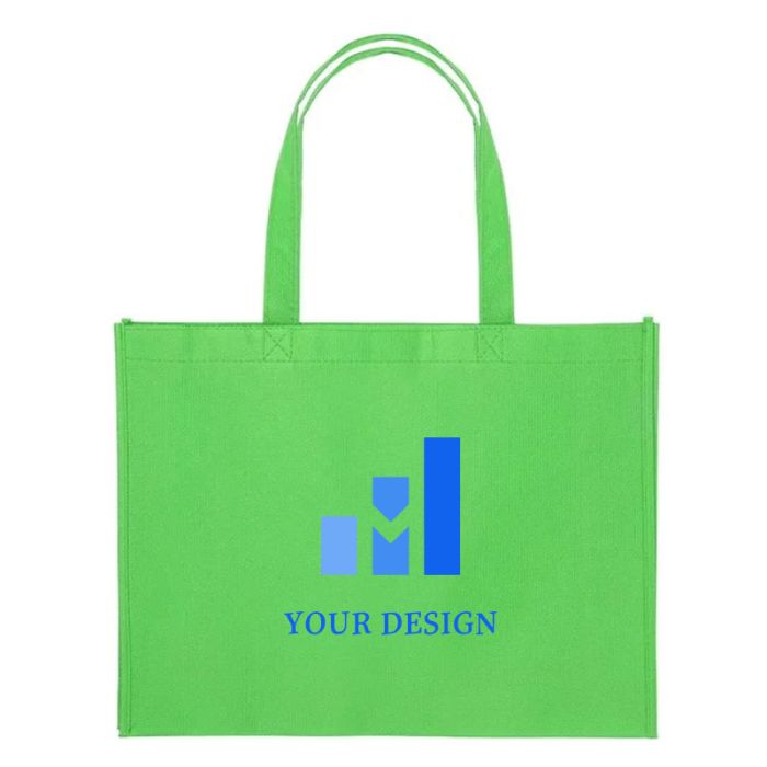Custom Sustainable Eco-Friendly Non-Woven Tote 12"H x 16" W