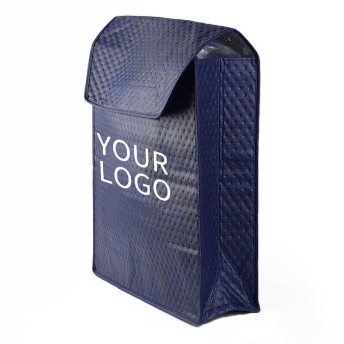 Custom Thermal Insulated 16.54W x 16.54 Cooler Bag Portable Cake Pizza Carry Bag for Food Delivery Grocery Picnic