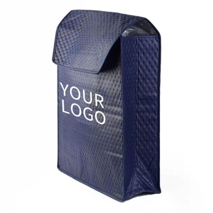 Custom Thermal Insulated 16.54W x 16.54 Cooler Bag Portable Cake Pizza Carry Bag for Food Delivery Grocery Picnic