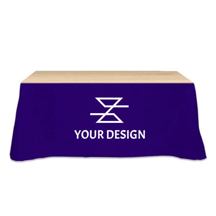 Custom Trade Show Essential Table Skirt - Hook and Loop Clips