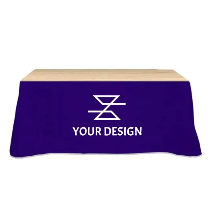 Custom Trade Show Essential Table Skirt - Hook and Loop Clips