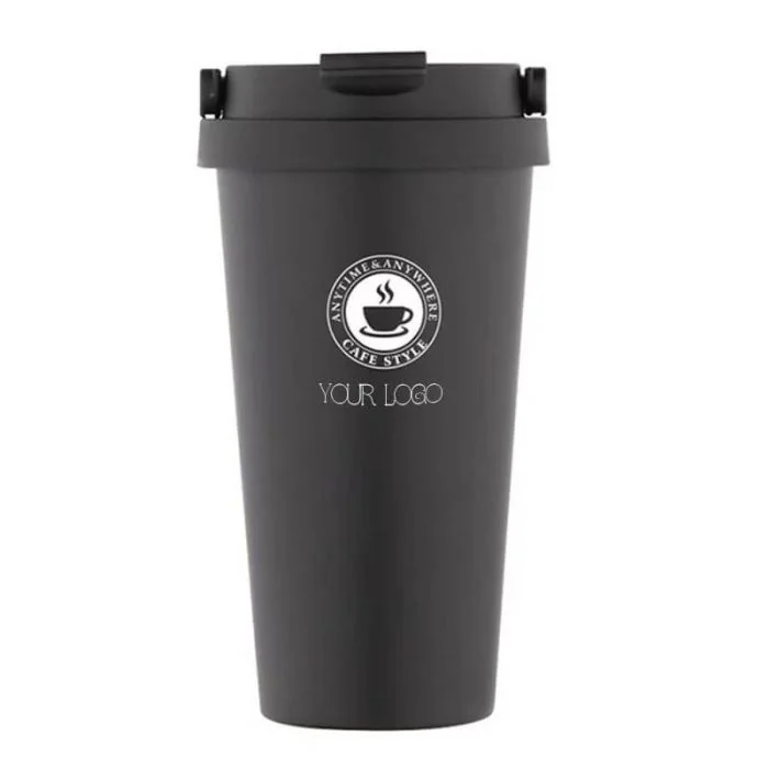 Custom Travel Coffee Mug Reusable 17oz 500ml Stainless Steel Insulated Tea Cup Coffee Cup