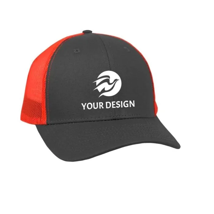 Custom Twill Trucker Cap with Mesh and Snapback Closure
