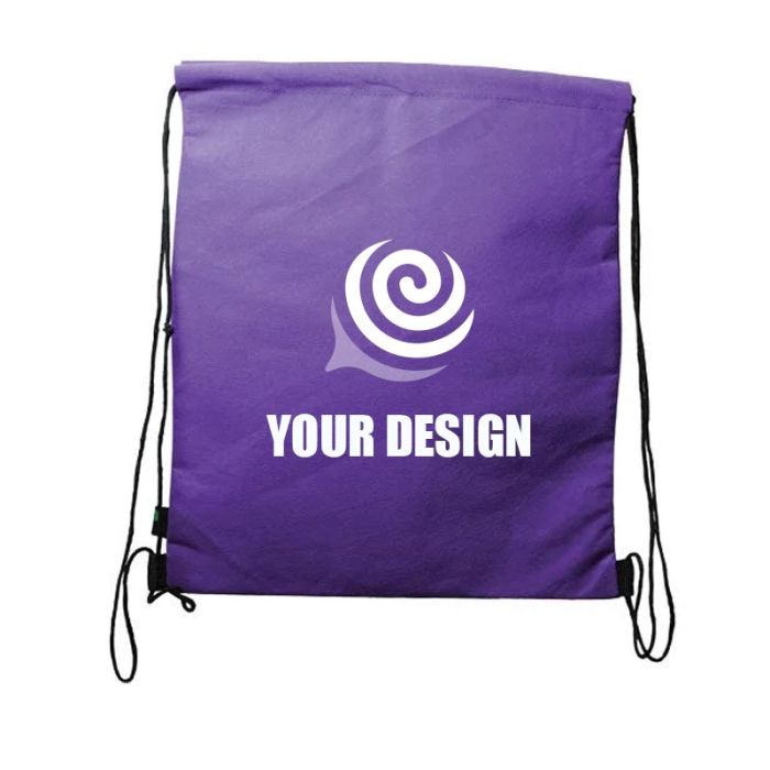 Custom Ultimate Polypropylene Drawstring Backpack, 16"H x 14" W