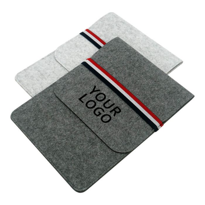 Custom Ultra Thin 13.3 inch Felt Laptop Sleeve Bag Computer Tote Bags Office Files Document Briefcase