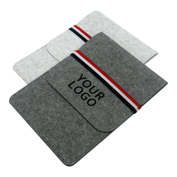 Custom Ultra Thin 13.3 inch Felt Laptop Sleeve Bag Computer Tote Bags Office Files Document Briefcase