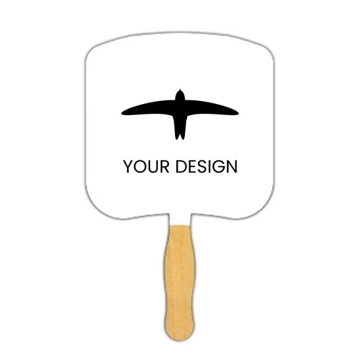 Custom Unique Bread Slice Shaped Fans 8.25" - Promote Your Brand at Outdoor Events