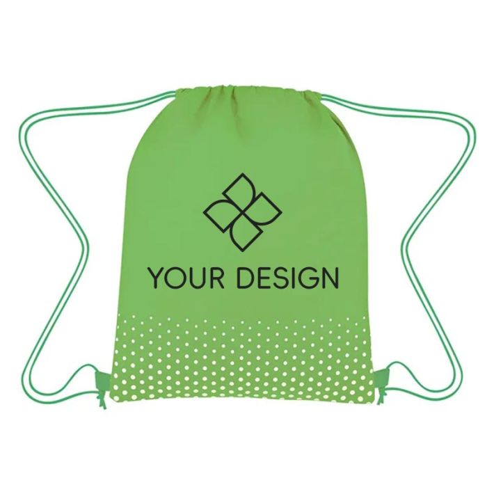 Custom Unique Connect The Dots Non-Woven Drawstring Bag 16.5"H x 13" W